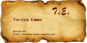Torzsa Emma névjegykártya